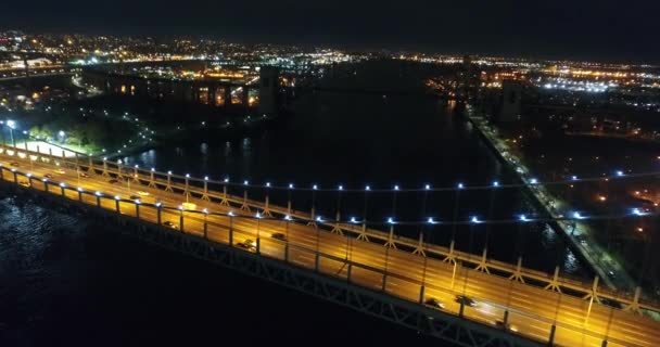 Αεροφωτογραφία Του Robert Kennedy Bridge New York City — Αρχείο Βίντεο