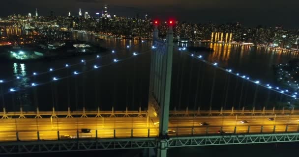 Αεροφωτογραφία Του Robert Kennedy Bridge New York City — Αρχείο Βίντεο