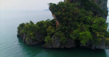 Denizde tropik bir ada