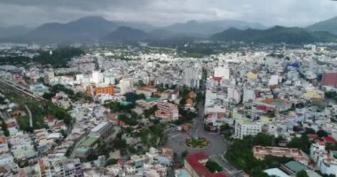 Barselona şehrinin hava manzarası