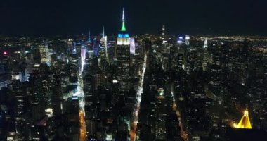 Flatiron, New York 'tan Empire State Binası' nın Hava Görüntüsü