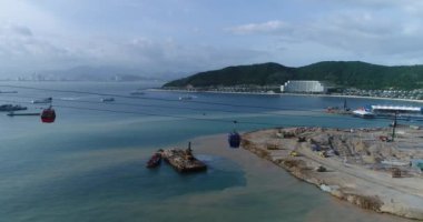 26 Mayıs 212, Hong Kong limanındaki liman inşaatı.