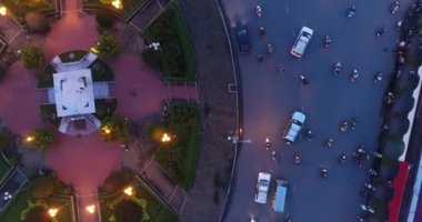 Barselona şehrinin hava manzarası