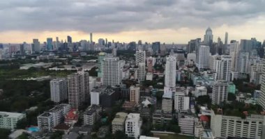 Bangkok, Tayland Ufukta Hava Görüntüleri