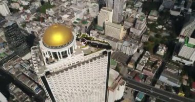 Bangkok, Tayland 'daki Devlet Kulesinin Hava Görüntüsü