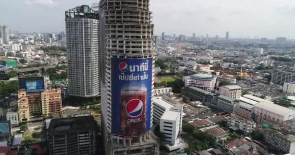Aerial Footage Bangkok Thailand — стоковое видео