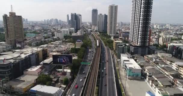 Autopista Filmación Aérea Bangkok Tailandia — Vídeo de stock