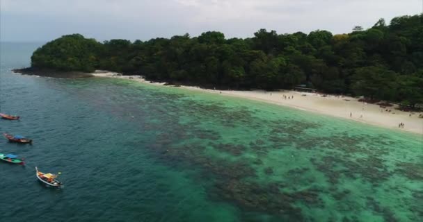 Filmación Aérea Las Islas Similan Tailandia — Vídeo de stock