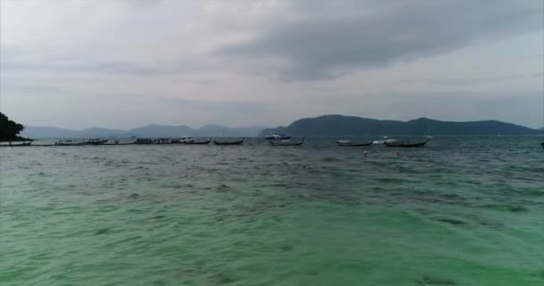 Szimilán Szigetek Légi Felvételei Thaiföld — Stock videók