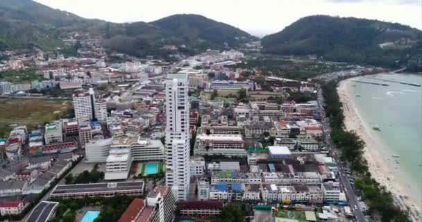 Aerial Footage Phuket Patong Thailand — Stockvideo