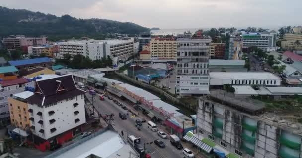 Aerial Footage Phuket Patong Thailand — Stockvideo