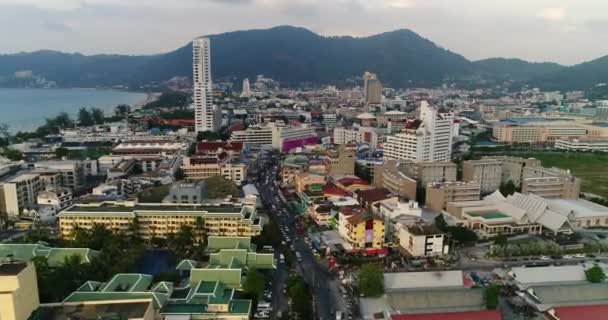 Aerial Footage Phuket Patong Thailand — стоковое видео