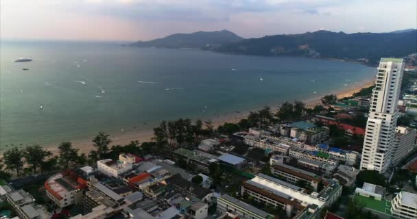 Aerial Footage Phuket Patong Thailand — стоковое видео