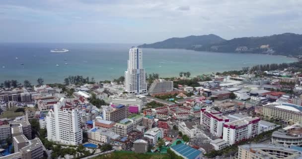 Flygbilder Från Phuket Patong Thailand — Stockvideo