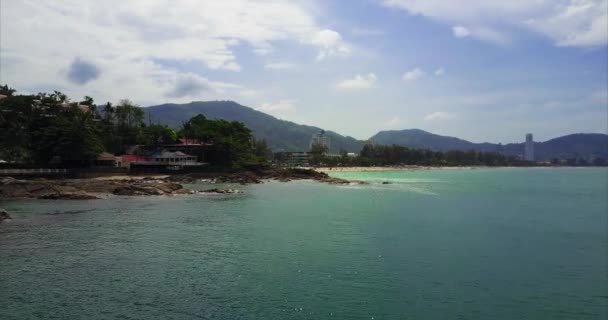 ภาพถ ายทางอากาศของภ าตอง ประเทศไทย — วีดีโอสต็อก