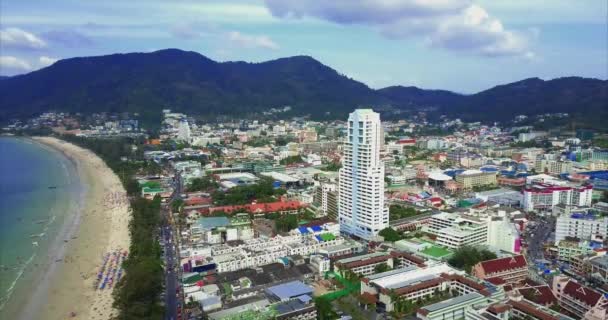 Aerial Footage Phuket Patong Thailand — Wideo stockowe