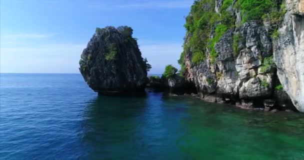 Luchtfoto Van Similan Eilanden Thailand — Stockvideo