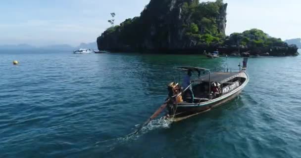 Szimilán Szigetek Légi Felvételei Thaiföld — Stock videók