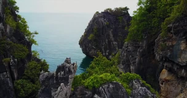 Воздушный След Островов Симилан Таиланд — стоковое видео