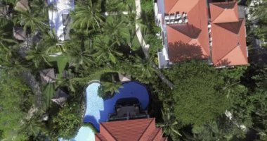 Endonezya, Bali 'deki Beach Town' da Havadan Kapalı Tatil ve Havuz