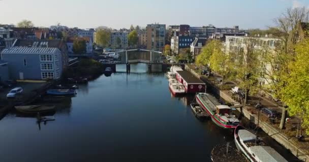 Luchtfoto Van Amsterdam Nederland — Stockvideo
