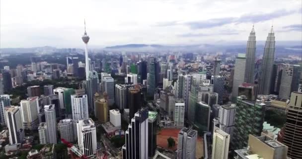Aerial Kuala Lumpur Skyline Malaysia — 图库视频影像