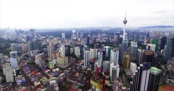 Aerial Kuala Lumpur Skyline Malaysia — 图库视频影像