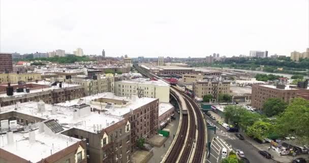 Bronx Tiro Aéreo Del Metro — Vídeo de stock