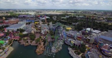 Barselona şehrinin hava manzarası