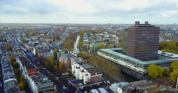 Luftaufnahmen Von Amsterdam Niederlande — Stockvideo