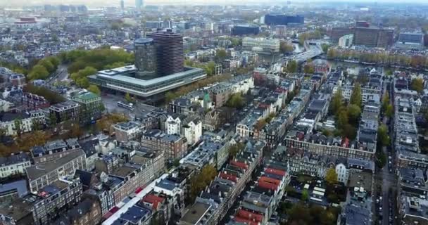 Luftaufnahmen Von Amsterdam Niederlande — Stockvideo