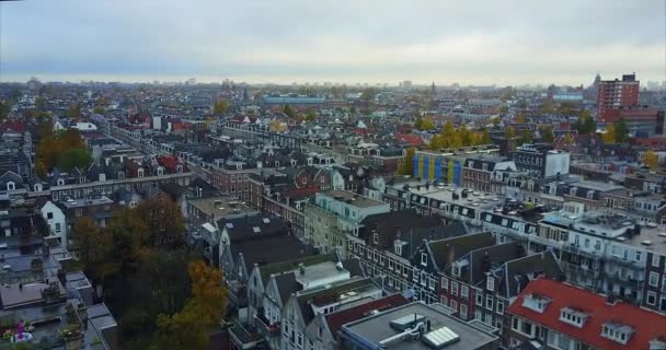 Aerial Footage Amsterdam Netherlands — Wideo stockowe