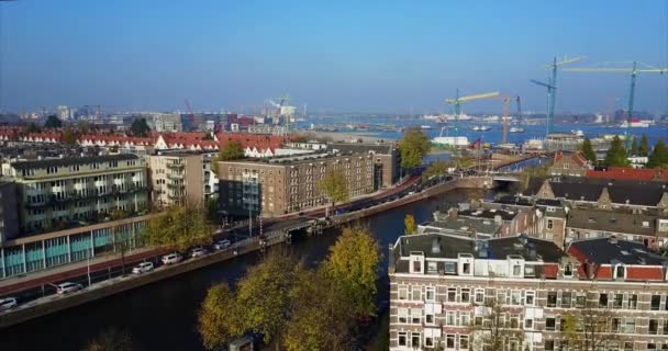 Aerial Footage Amsterdam Netherlands — Stockvideo