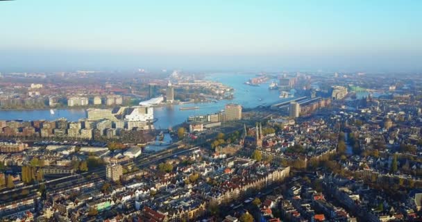 Aerial Footage Amsterdam Netherlands — Video Stock