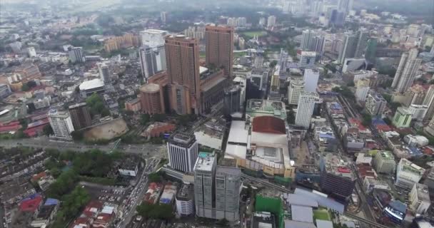 Aerial Footage Kuala Lumpur Malaysia — Stock Video