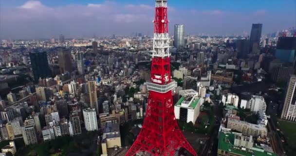 Авиационные Беспилотники Токио Япония — стоковое видео
