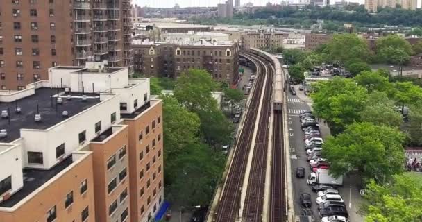ブロンクス地下鉄空撮 — ストック動画