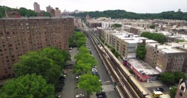 Bronx Metrosu Tren Avlusunun Hava Çekimi