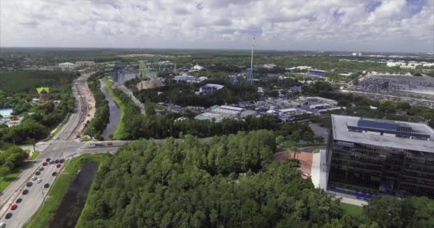 Aerial Seaworld Orlando Φλόριντα — Αρχείο Βίντεο
