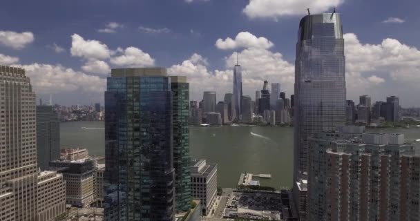 Aerial Jersey City New Jersey — Video Stock