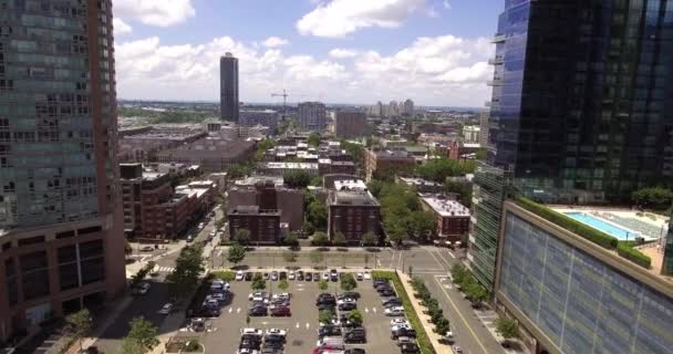 Aérea Jersey City Nueva Jersey — Vídeo de stock