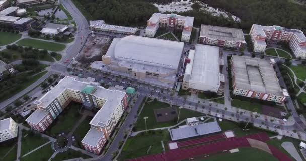 Aerial Budynków Uniwersytecie Środkowej Florydy — Wideo stockowe
