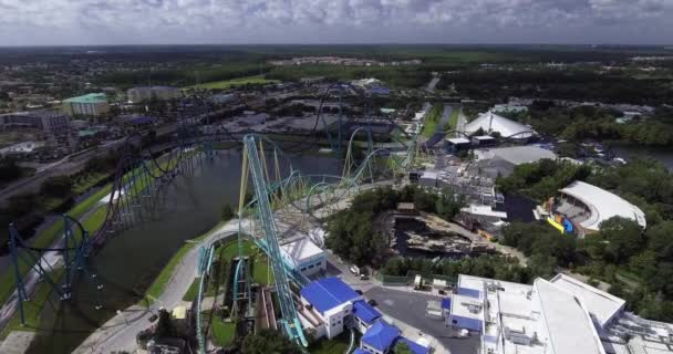 Aerial Seaworld Orlando Φλόριντα — Αρχείο Βίντεο