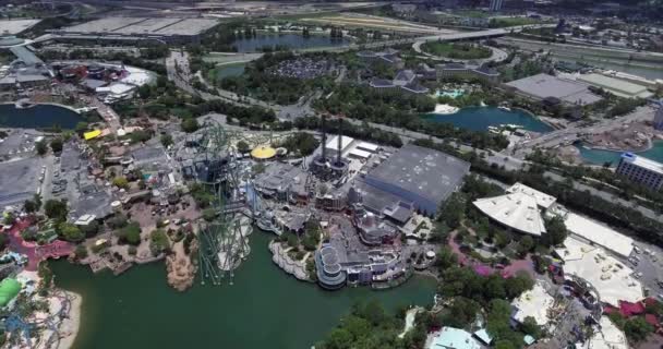 Aerial Universal Studios Orlando Florida — 비디오