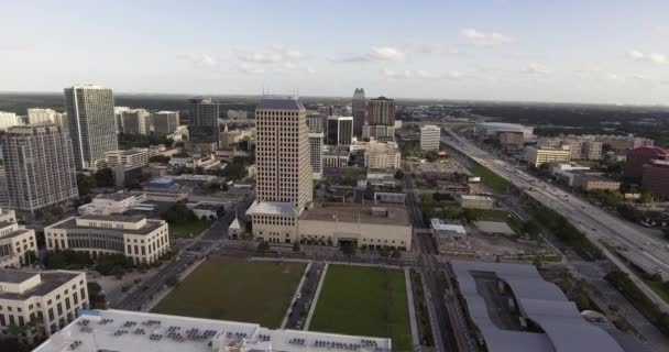 Antenne Der Innenstadt Von Orlando Florida — Stockvideo