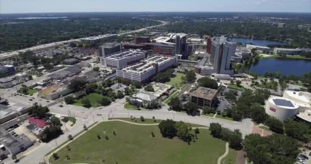 Luchtfoto Van Florida Ziekenhuis Zonnige Dag — Stockvideo