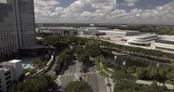 Orange Megyei Kongresszusi Központ Légi Felvételei — Stock videók
