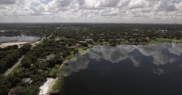Vue Aérienne Windermere Floride Par Jour Nuageux — Video