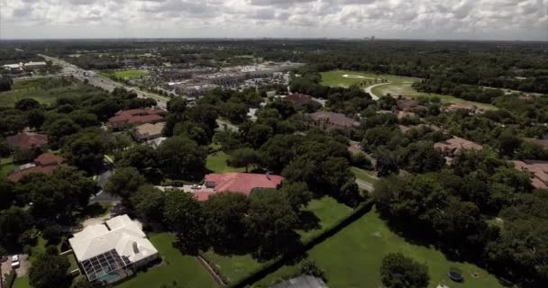 Vue Aérienne Windermere Floride Par Jour Nuageux — Video