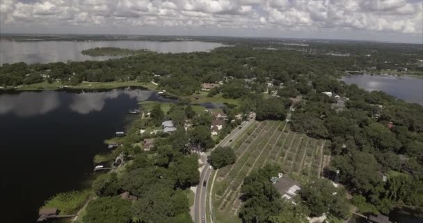 Воздушные Виды Уиндермира Флориде Облачный День — стоковое видео